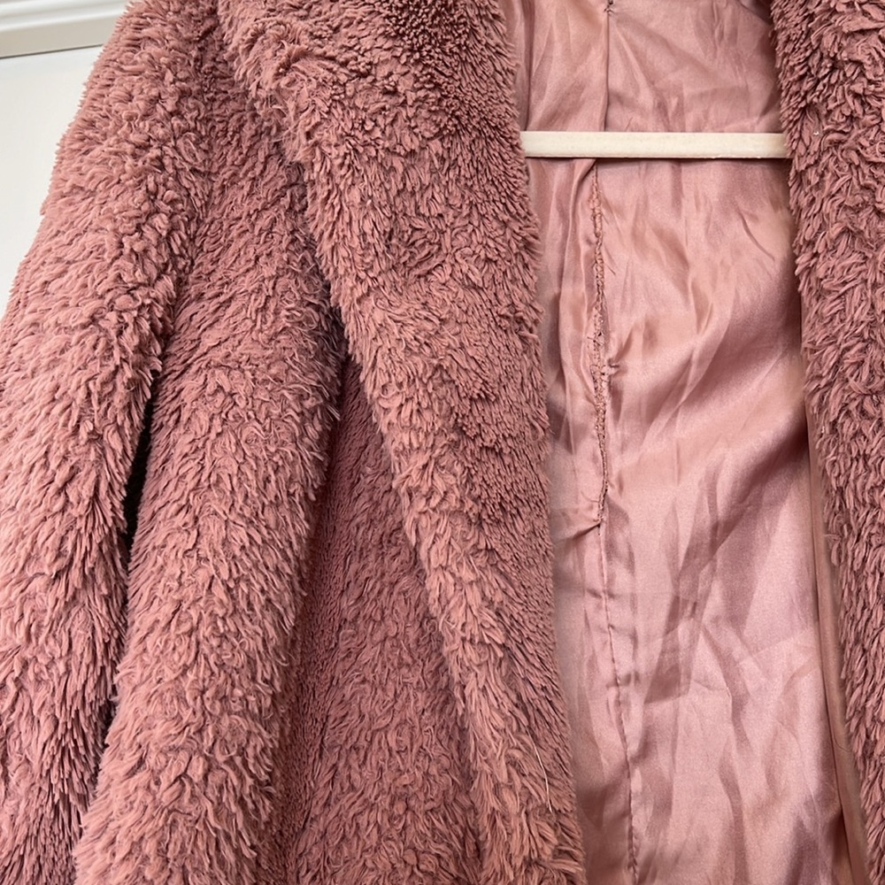 Pink Fuzzy Coat - Picture 4 of 4